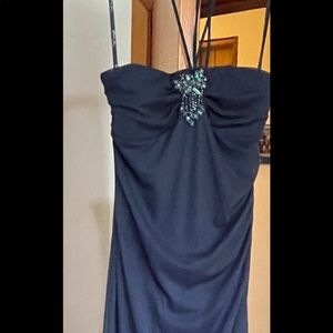 Blue dress, like new, worn once.